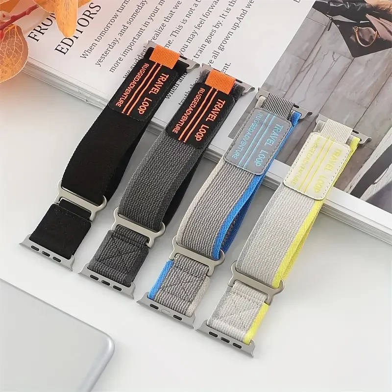 

Nylon Elastic Strap for Apple Strap Ultra2 9 8 7 6 5 4 SE Wild Diameter Bracelet for IWatch 49mm 45mm 41mm 44mm 42mm 40mm 38mm