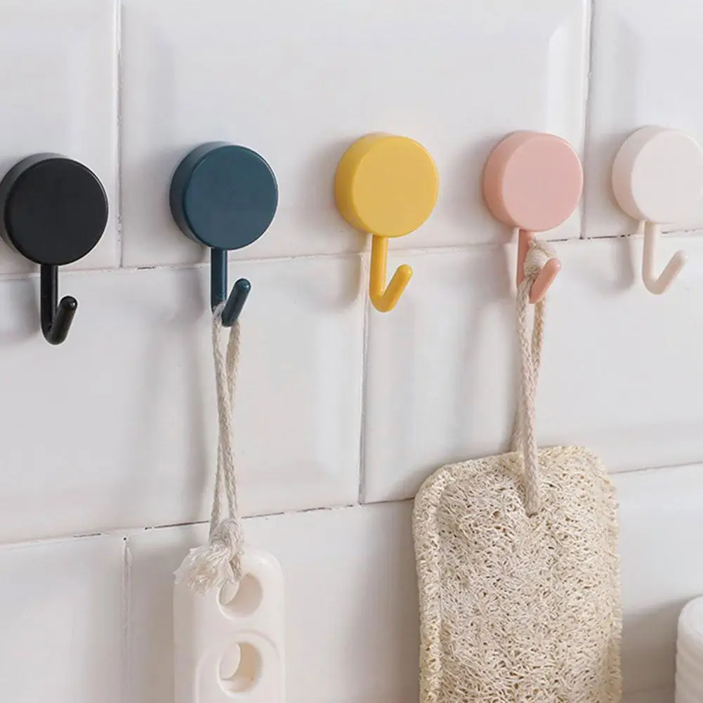 

L Wall Hook Self Adhesive Strong Without Drilling Coat Hooks Kitchen Towel Bag Accessories Home Door Bathroom Hanger J4s9