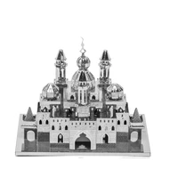 mmz model 3d metal puzzle dark night castle diy 3d laser cut model puzzle toys for children gifts for adult