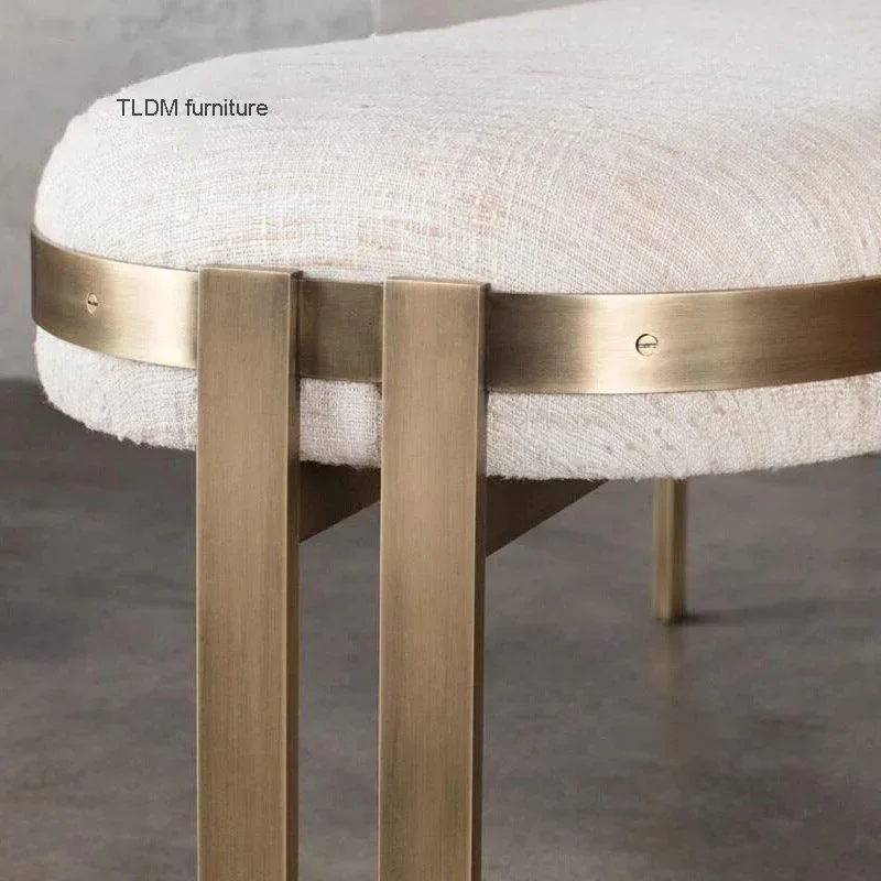 Роскошные дизайнерские табуретки для кровати отель спальня современная