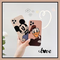 disney mickey mouse donald duck phone case for iphone 13 11 12 pro max mini xs xr x 8 7 plus se back cover