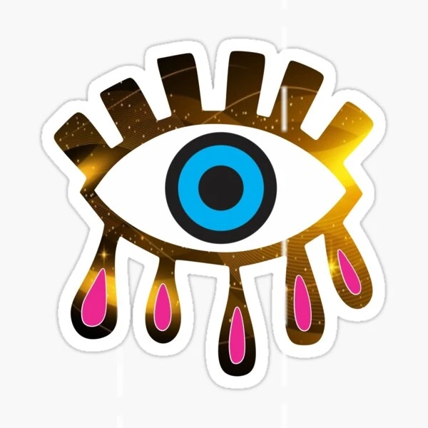 

Evil eye Sticker Adhesive Sticker Leptop Car Glass MD17 17cm