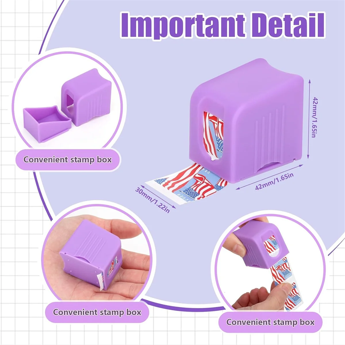 3 упаковки диспенсера почтовых штампов в рулоне из 100 расходов