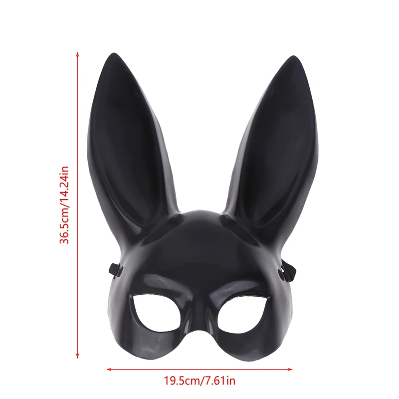 1 шт. полумаска кролика черно-белая маска на Хэллоуин Рождественская для бара с