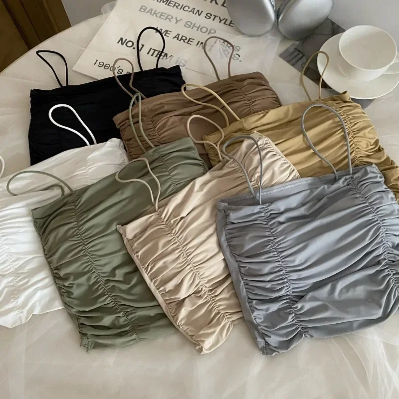 Женские укороченные топы сексуальная майка для леди летние топы-трубы с чашками