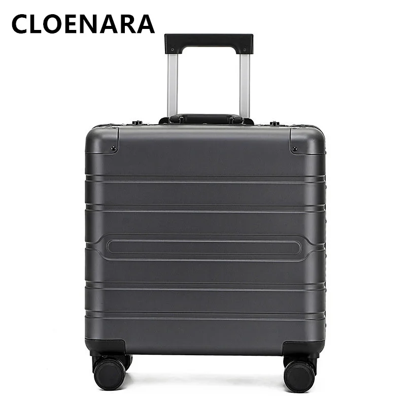 COLENARA High-quality Suitcase Men's Business Universal Wheel All Aluminum Magnesium Alloy Boarding Trolley Bags Ladies Luggage