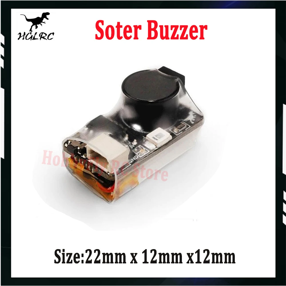 HGLRC Soter FPV дрон зуммер 100 дБ светодиодный встроенный аккумулятор 22X12X12 мм для