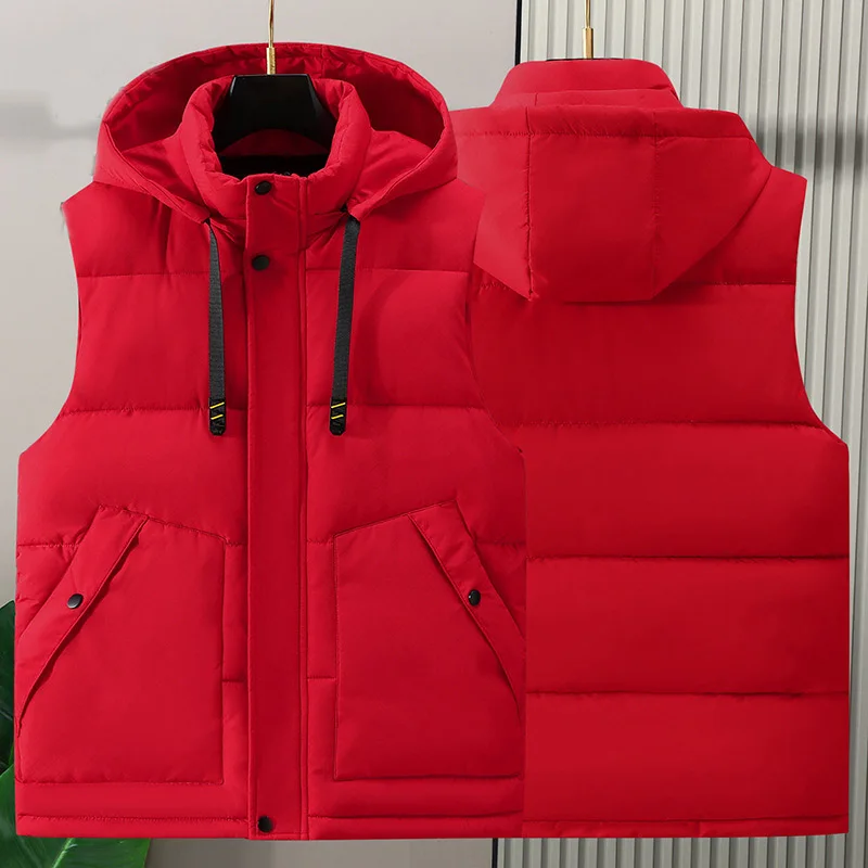 Жилет большого размера утолщенный осенне-зимний повседневный мужской конский