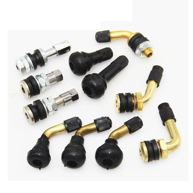 

Motorcycle Scooter Tubeless Tire Valve Stem Straight Bent 90 135 degree Copper Silver Valve For ATV Motorbike Quad