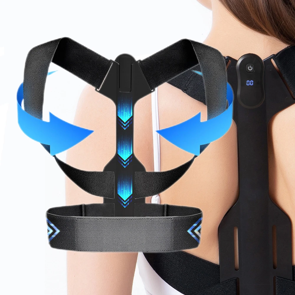 

Умное устройство для коррекции осанки, послеуральное обучение в режиме реального времени, научный бандаж для спины, поддержка коррекции шеи и Горбов, для взрослых и детей, здоровье