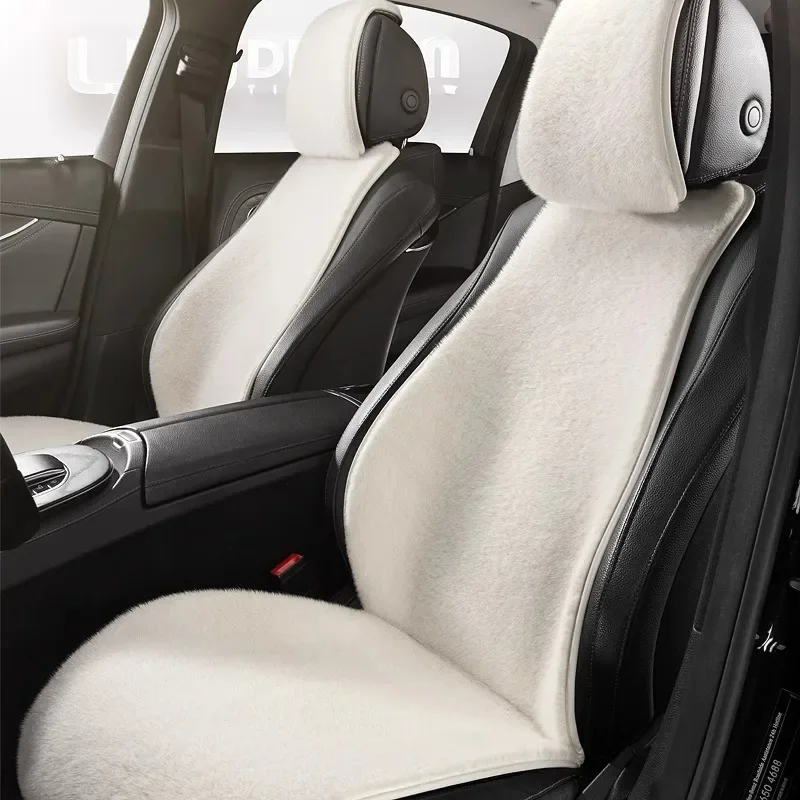 Роскошный плюшевый чехол на автомобильное сиденье зимние теплые чехлы сиденья
