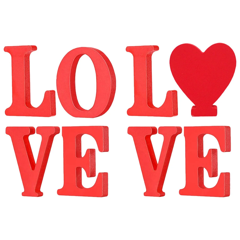 

Wedding Sign Love Wooden Letters Decoration Props Freestanding Wood Craft Decorative Supplies Gifts Desktop Rustic Party Table