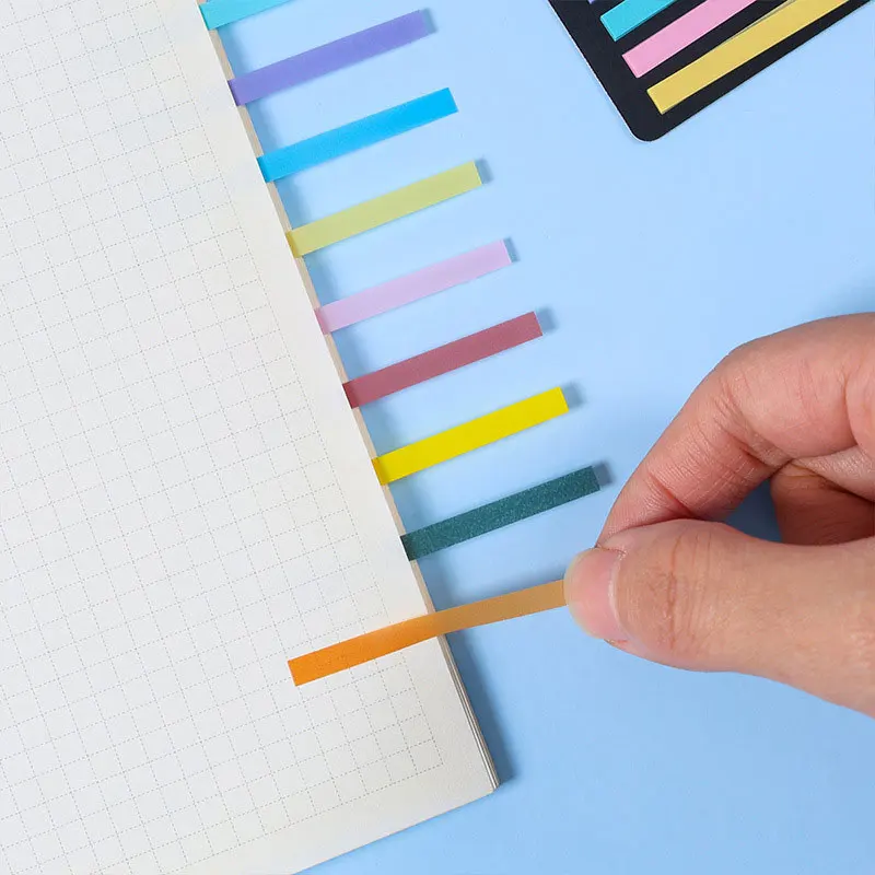 JCD 300 Sheets Rainbow Color Index Memo Pad Sticky Notes Paper Sticker Notepad Bookmark School Supplies Kawaii Stationery Gifts