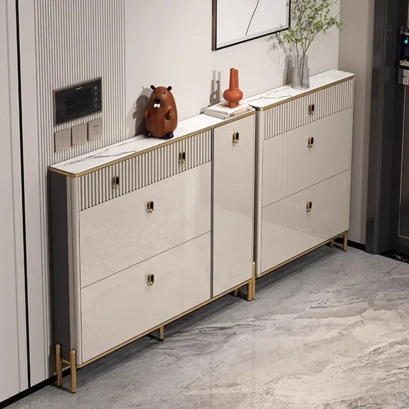 Шкаф для обуви тонкий прихожей угловой шкаф с вентиляционными отверстиями