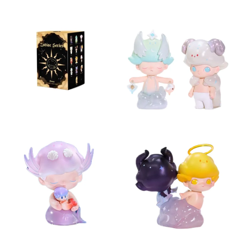 

POPMART DIMOO Constellation Blind Box Hidden Astrologer Cosplay Libra Origina Cute Kawaii Creative Figure Model Mystery Box