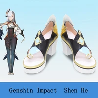2022 new genshin impact summer borrowing wind zhenjun shoes liyue liuyun anime surrounding men and women cosplay props