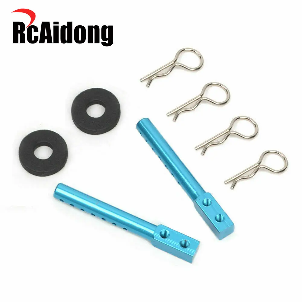 

1/10 Drift Car Aluminum Body Post Mount W/ Clip for Tamiya TT01 TT02 TA05 TB-03
