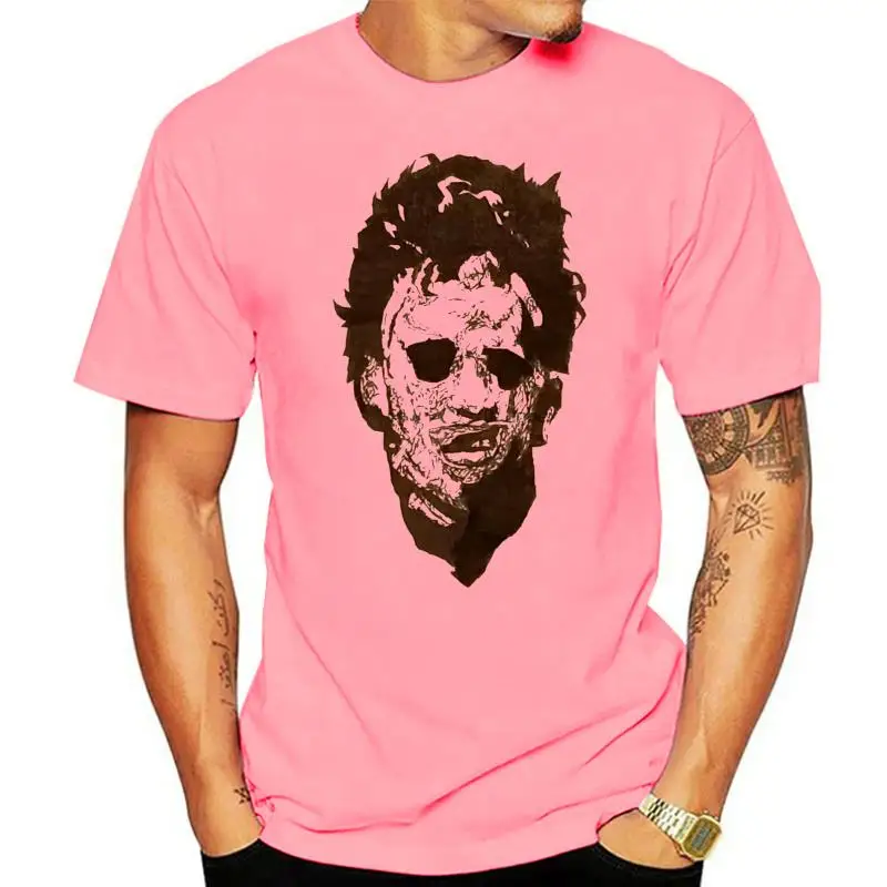 

Leatherface-Camiseta de Texas Chainsaw, camiseta dibujada a mano, M, para hombre