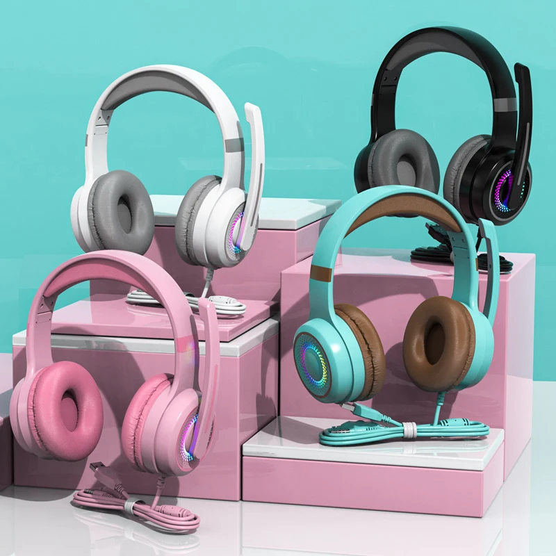 

Y-20 Wired Gaming Headset Gamer USB + 3.5mm Over-Ear Gaming Headphones With Microphone For PC Computer For PS4 Xbox