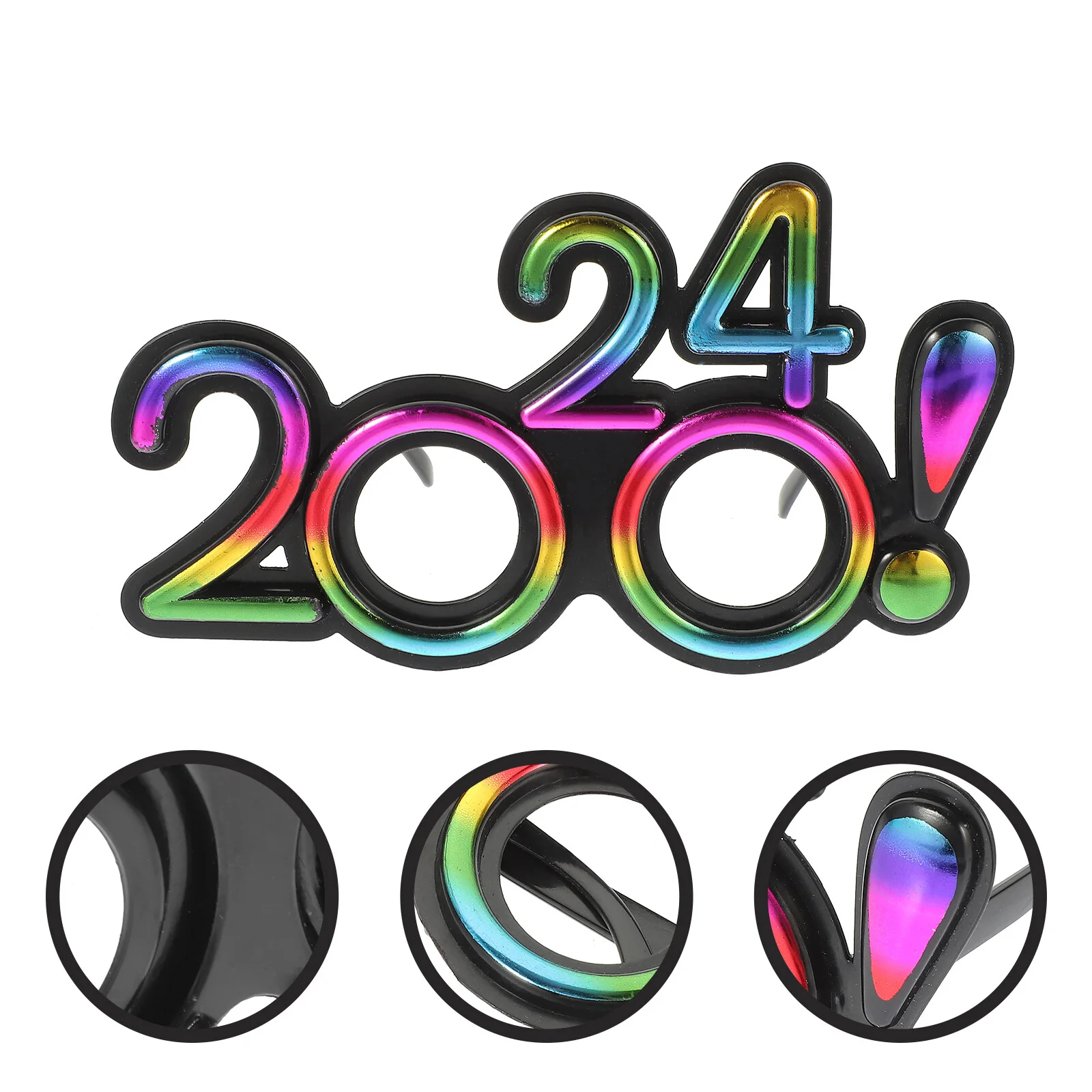

New Year Items Party Use Eyewear Plastic 2024 Glasses Decors Eyeglasses Photo Props