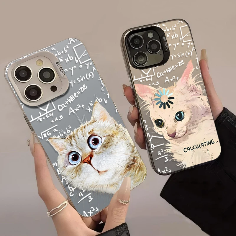 Фото Чехол Thinking Surprised Cat для Samsung Galaxy A24 A33 A34 A14 A13 A23 A55 A15 A35 A25 A05 A05S 5G A54 A53 A32 A52 A52S Cover №2