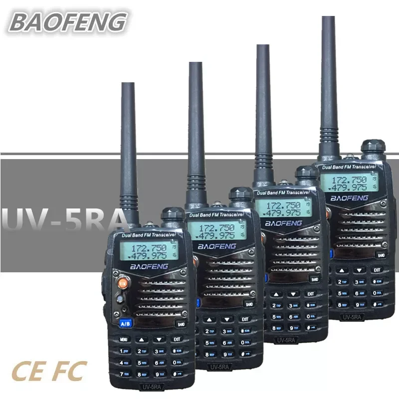 

UV-5RA Portable Two Way Radio 1800mAh 136-174MHZ/400-520MHZ 128CH Dual Band Long Range Ham Transceiver CB Radio