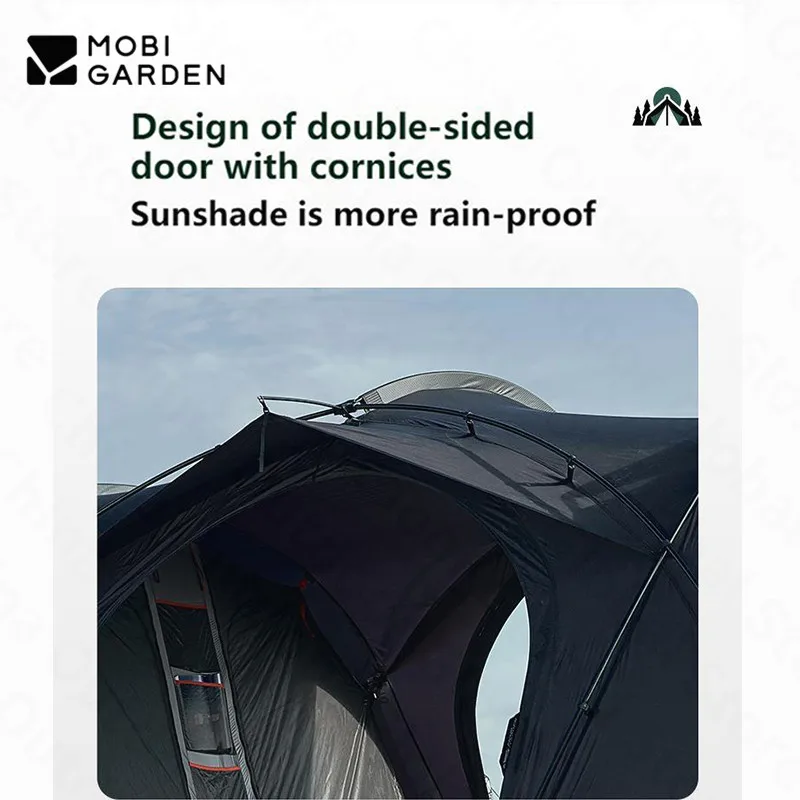 Mobi Garden Открытый Кемпинг 70D Нейлоновая Туннельная Палатка Большое Пространство