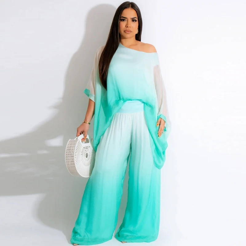 

Женский комплект из 2 предметов, комплект из двух предметов: накидка на купальник, топ и брюки, модная накидка-футляр, весна-лето 2023