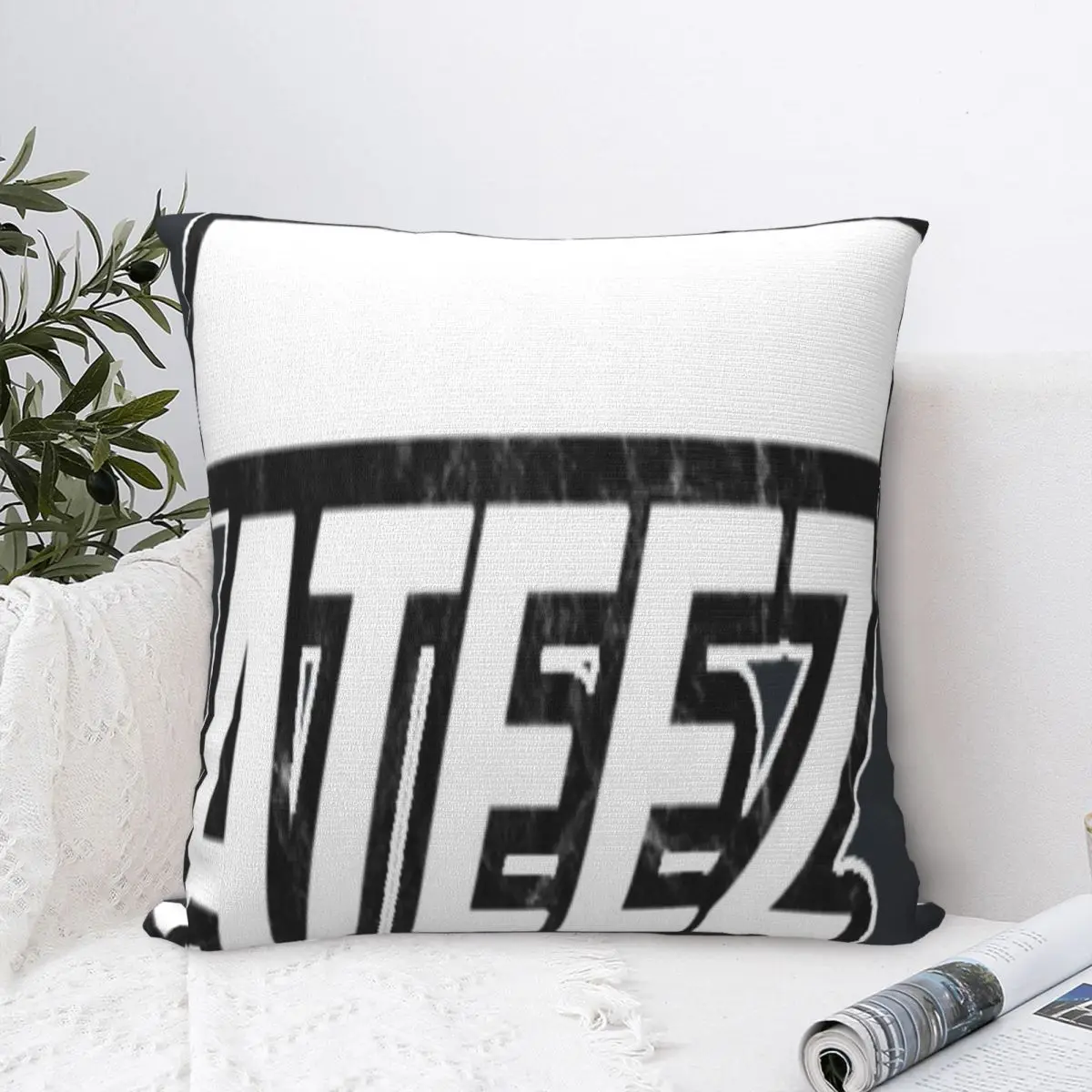

Ateez Pillowcase Polyester Sofa Office Home Decor Pillows