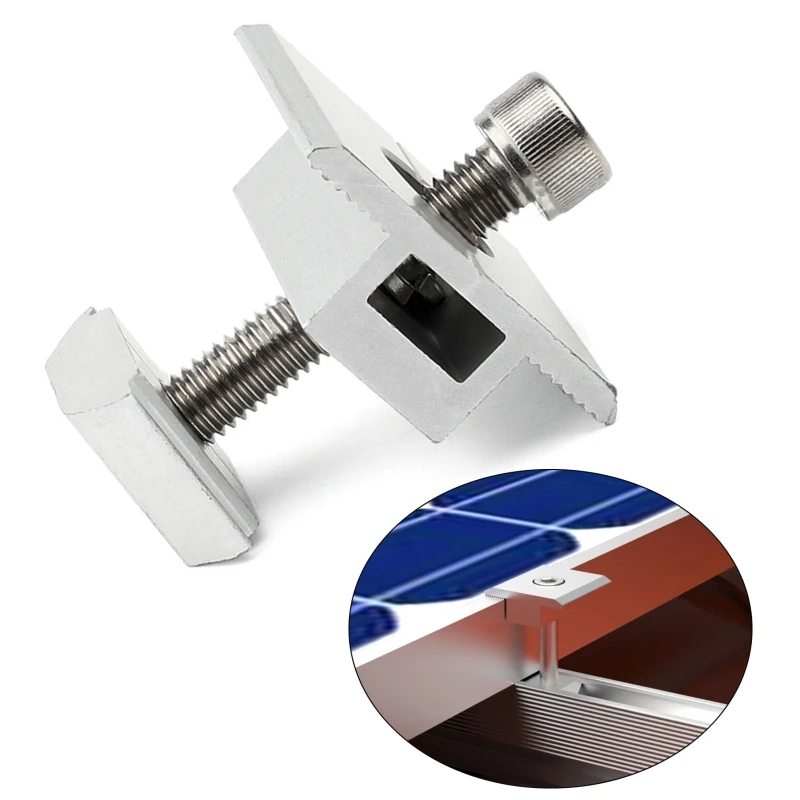 

10Pcs Aluminum Solar Panel Roof Mounting Bracket for Carvans Roof