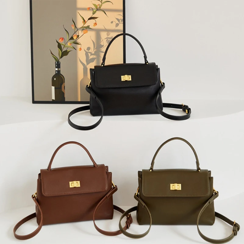 Женская сумка из натуральной яловой кожи высококачественная брендовая нишевая