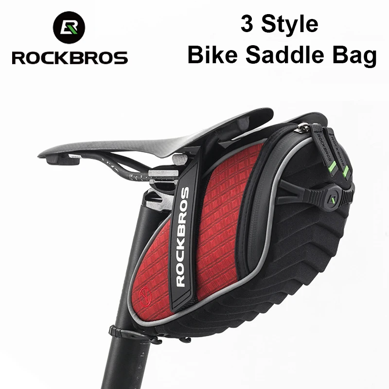 

ROCKBROS Rainproof MTB Bicycle Saddle Bags Reflective Mountain Road Bike Tail Bags 4 Colors Outdoor Seat Cycling Accessories