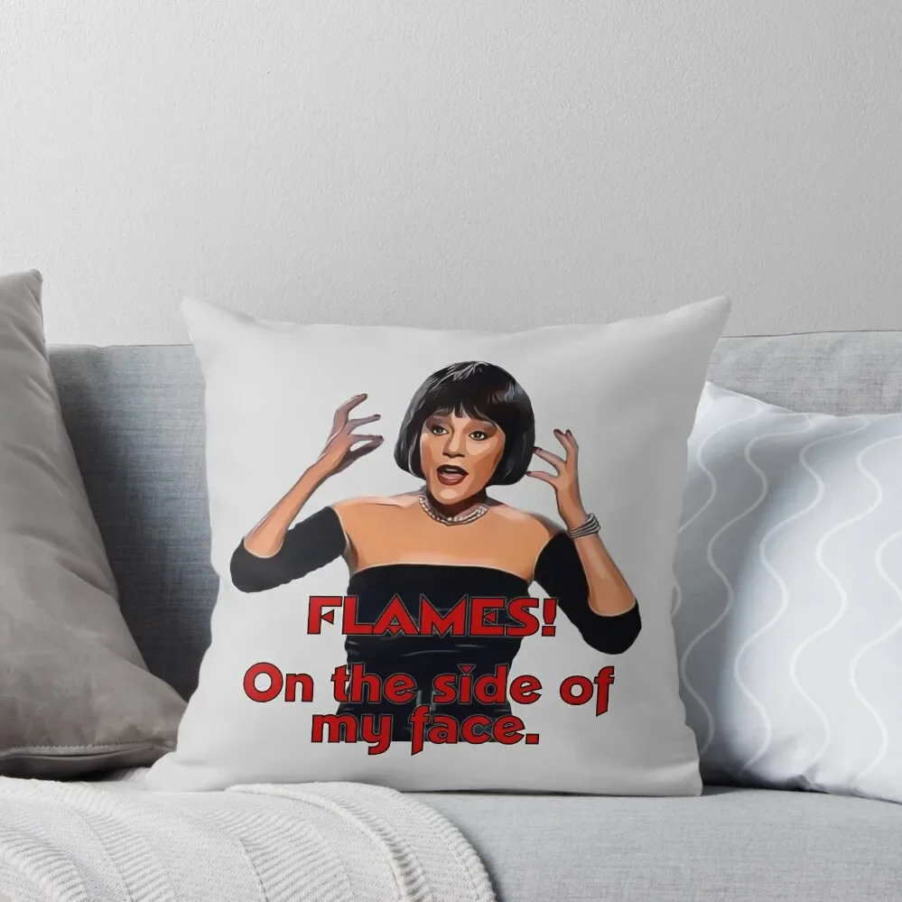 Пламя! На боковой стороне моего лица. Madeline Kahn-MRS-белая декоративная подушка