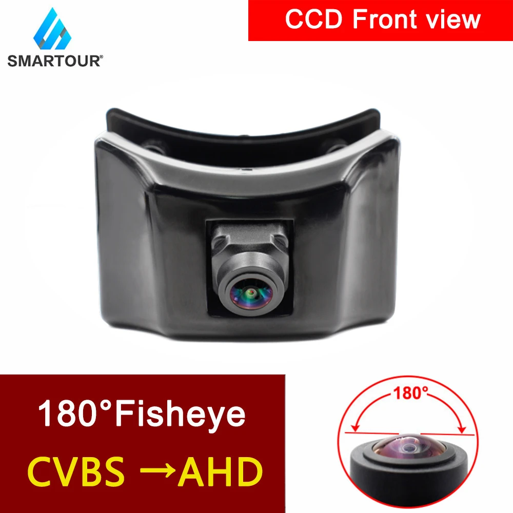 

SMARTOUR 180deg fisheye Car Front View Parking LOGO AHD Camera Night Vision Positive Waterproof for Toyota Land Cruiser Prado TX