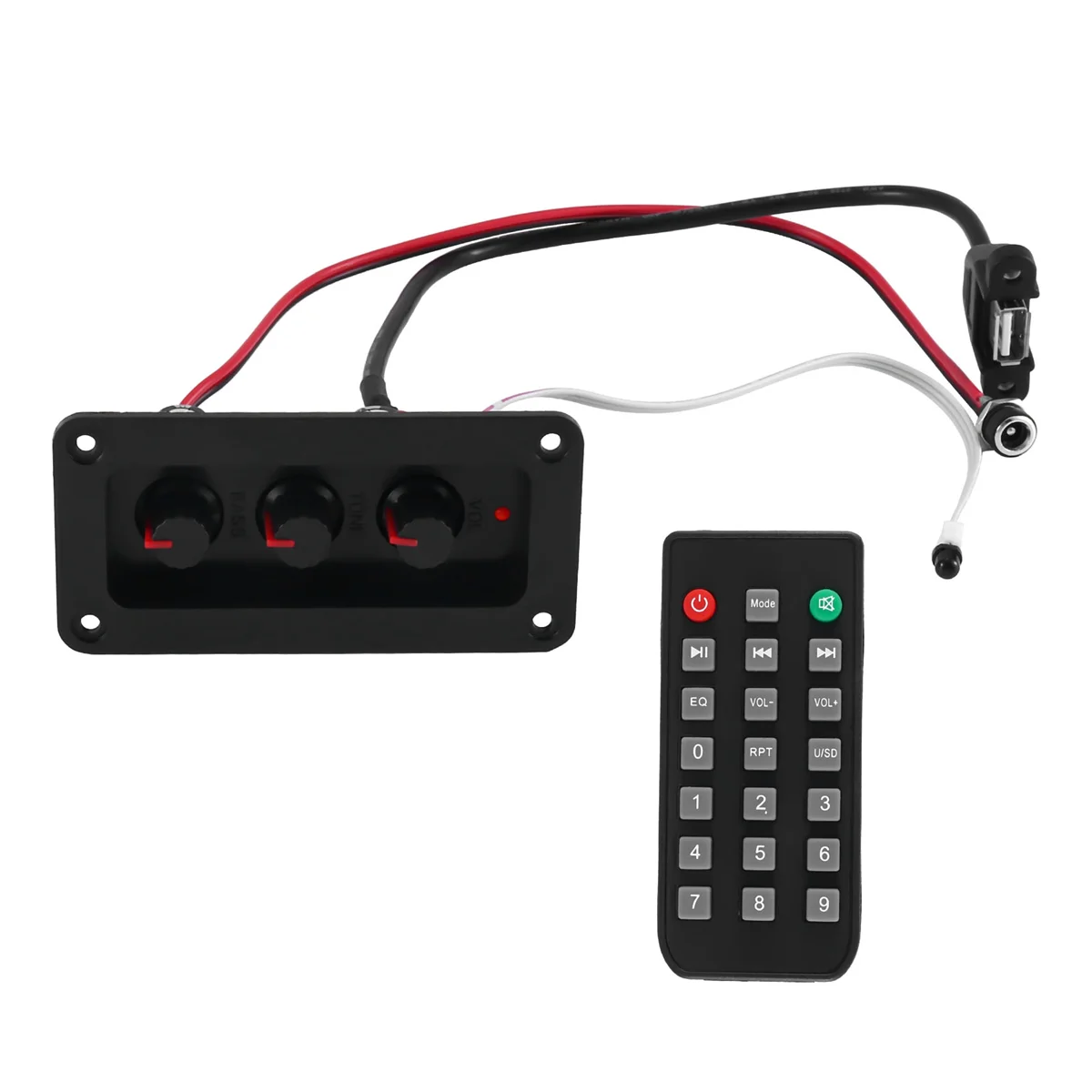 2X25 Вт + 50 2 1-канальный Bluetooth 5 0 сабвуфер комплект аудиоусилителя класса D с разъемом