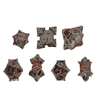 polyhedral dice set dungeons and dragons dice dungeons and dragons dice hollow metal dice for tabletop role playing games
