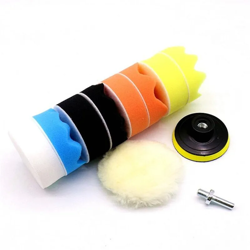 

Polishing Buffing Pad Kit For Auto Car Polishing Wheel Kit Buffer With Drill Adapter Car Removes Scratches