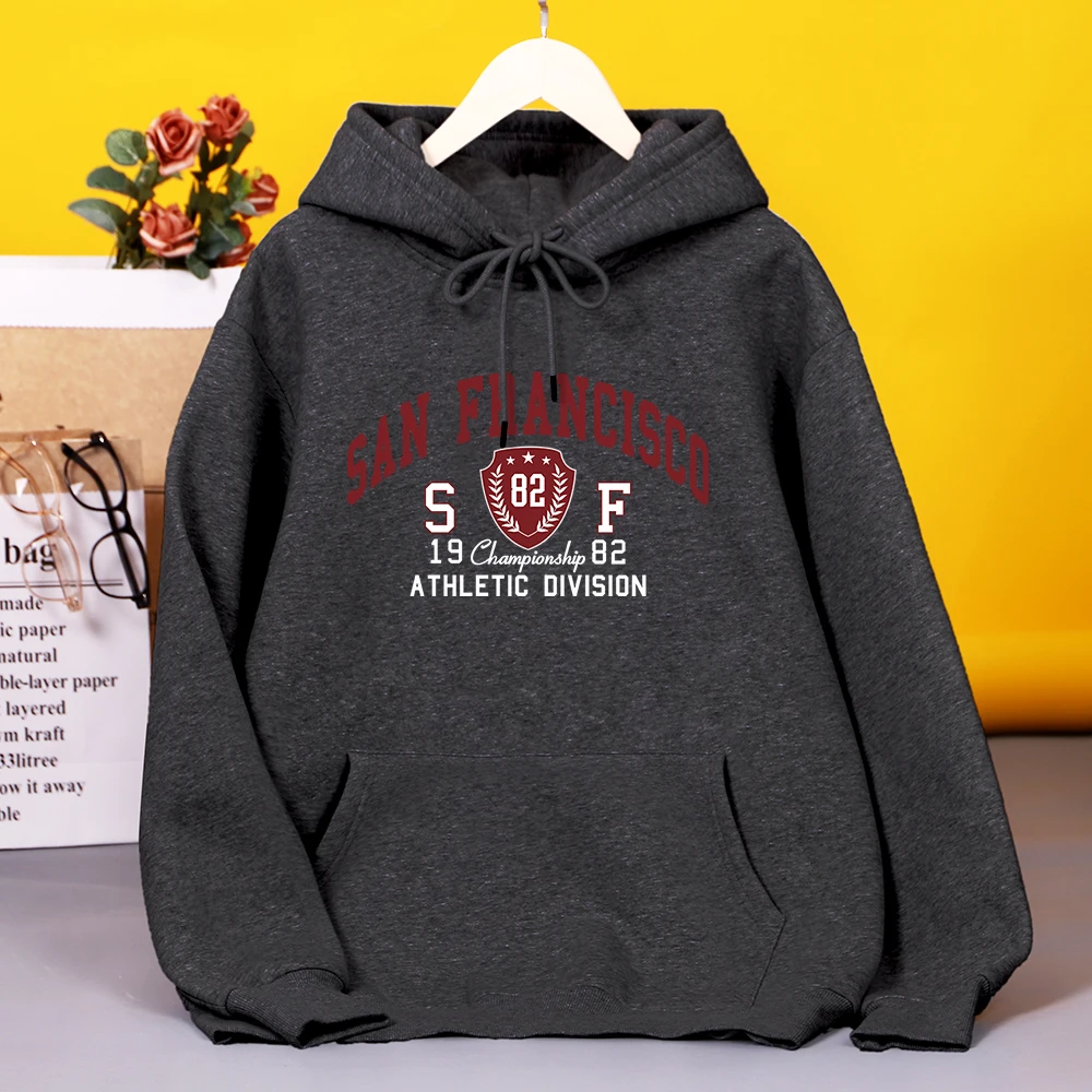 

Женская толстовка с капюшоном, винтажная толстовка на молнии с принтом и надписью «San Francisco City», уличный Повседневный Топ оверсайз, 1982