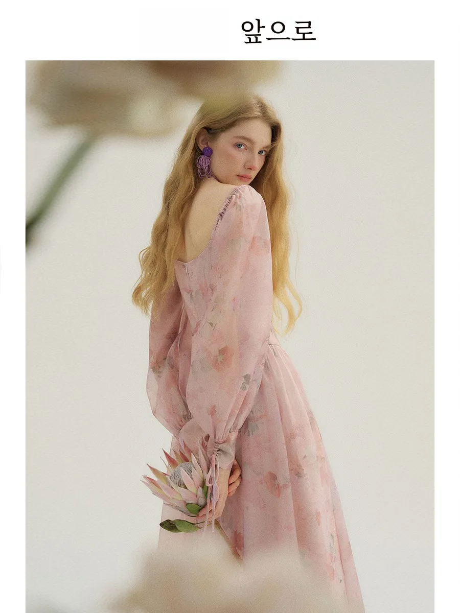 С тех пор французское платье sle высокого класса летние юбки с длинным рукавом и