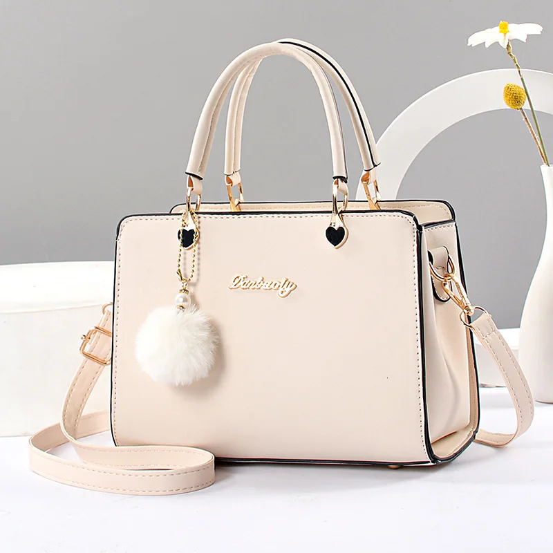 Premium sense handbag women's bag 2023 new fashion PU leather shoulder cross-body bag women's bag