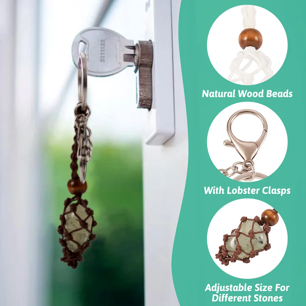 5 шт. корейский вощеный полиэстер регулируемый шнур плетеный чехол для макраме