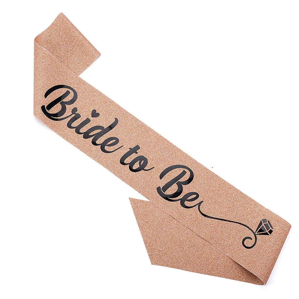 Повязка на голову с буквенным принтом для невесты костюм бретельками подружки