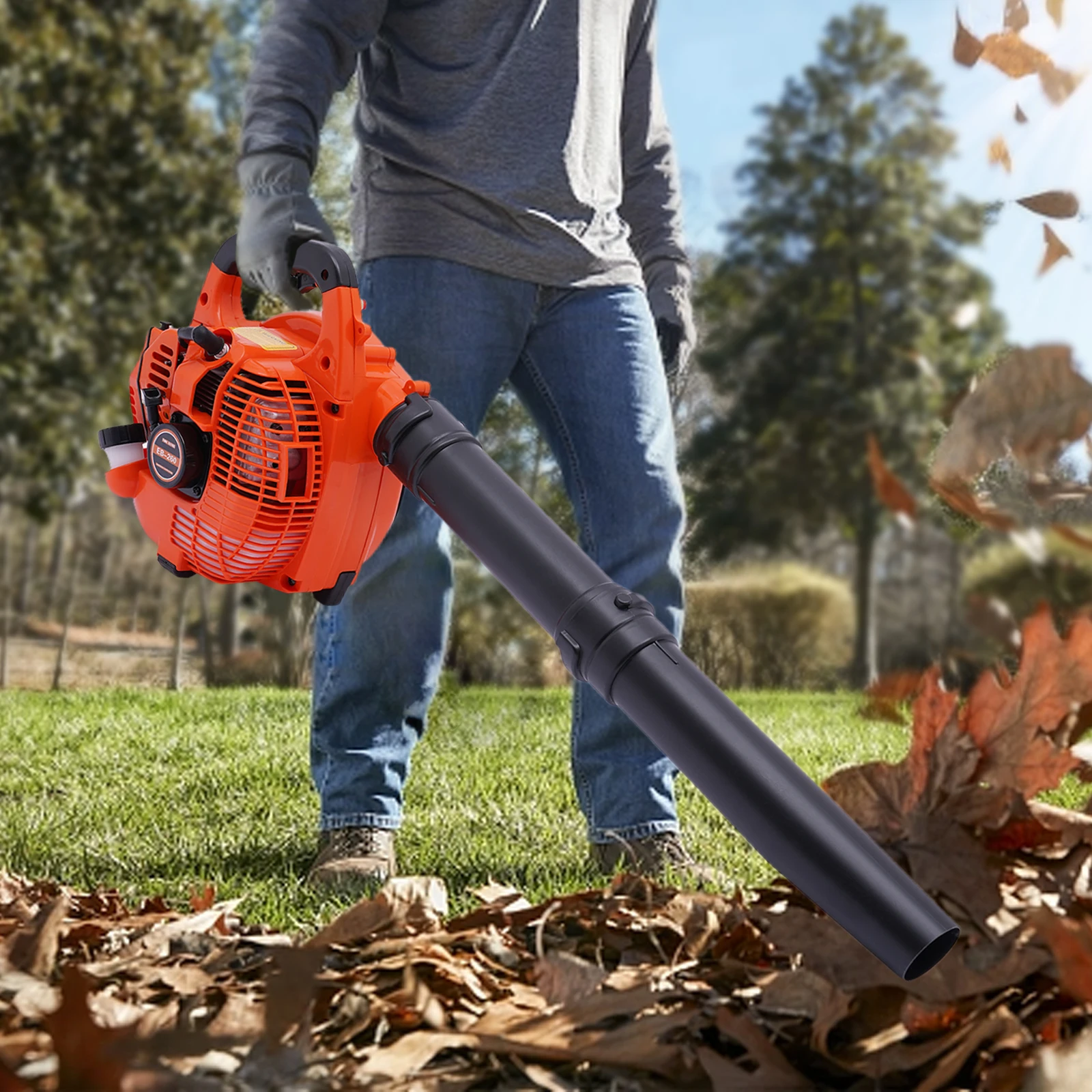 

Gas Powered Leaf Blower Handheld Gas Blower 4.59ft³/h 25.4cc 2-Stroke