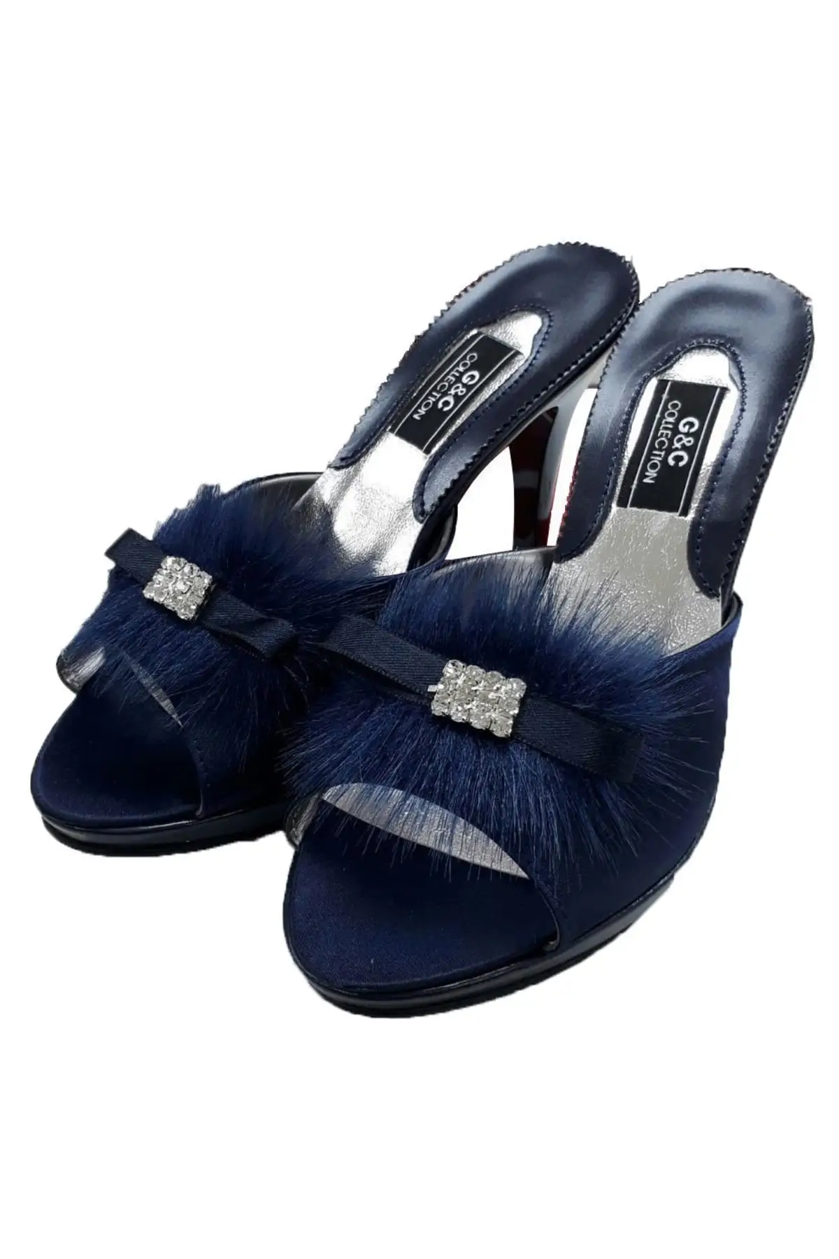 

Heeled Platform women's furry slippers 220