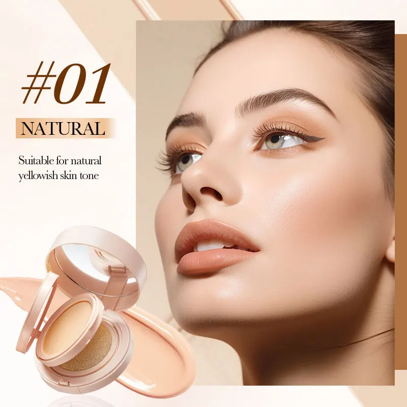 Фото SADOER Powder Air Cushion Flawless BB Cream 2 в 1: Стойкий консилер и тональный крем №3