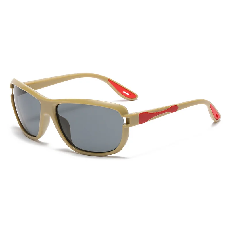 

Квадратные модные солнцезащитные очки для мужчин и женщин, новинка 2023, персонализированные велосипедные очки в стиле хип-хоп и панк для вождения, зеркальные ретро-очки uv400