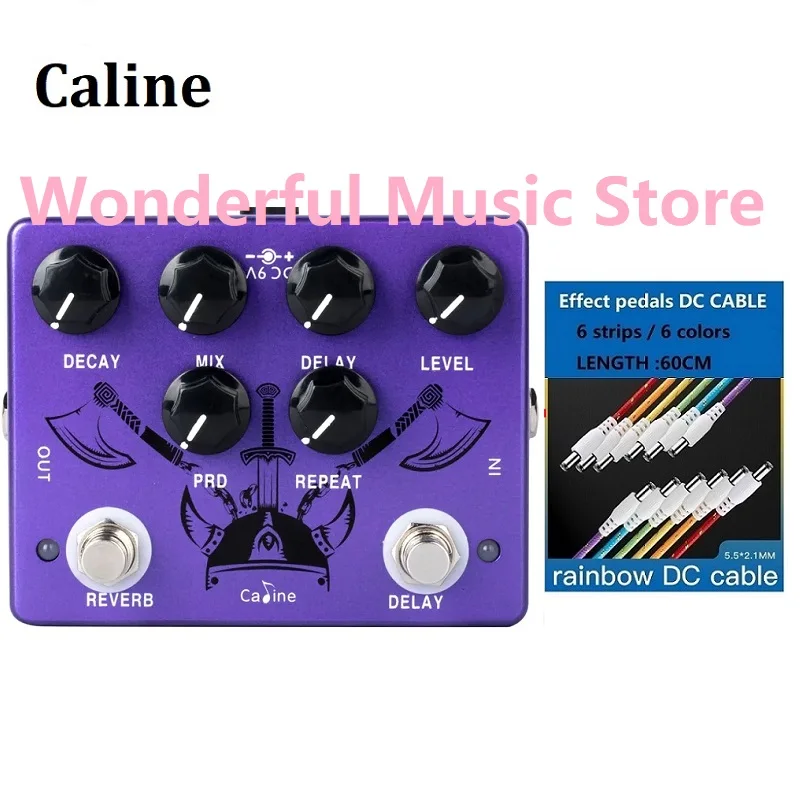 

Caline CP-80 Ragnarok, аксессуары для реверберации, двойная гитарная педаль