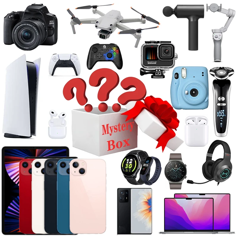 

Box 10 Mystery 3 Item Random Surprise New Boutique Popular Most 100% Electronic Premium Product Pcs To Lucky Mystery 2022 Box