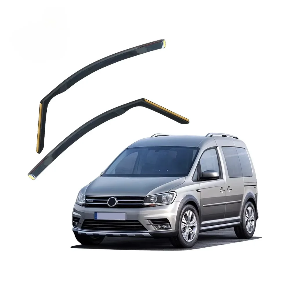 Фото Ветровики In Channel Rain Guards Premium для окон, дефлекторы для VOLKSWAGEN VW CADDY 3-го поколения 2004-2020, внутренние вентиляционные козырьки №2