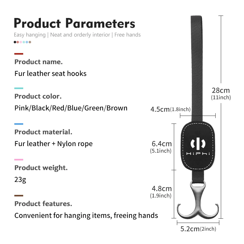 Крючок на заднее сиденье автомобиля меховая кожаная застежка аксессуары для